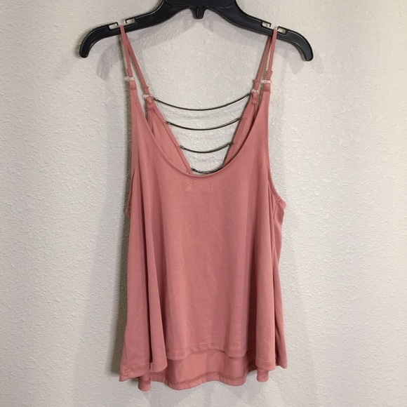 Silence+Noise Farin Deep-V Chain Strap In Pink - Picture 3 of 4